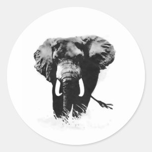 Adesivo Elefante de B&W