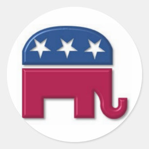 Adesivo Elefante do GOP