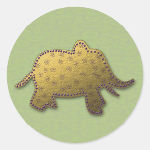 Adesivo elefante do ouro