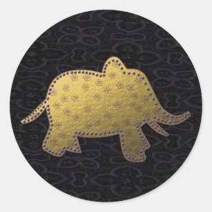 Adesivo elefante do ouro
