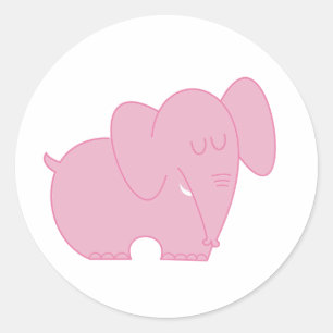 Adesivo Elefante Doce (Rosa)