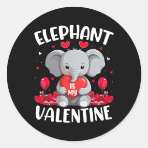 Adesivo Elefante É Meu Dia Dos Namorados Corações De Amor