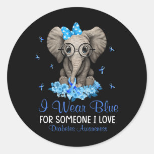 Adesivo Elefante Eu Visto Azul Para Alguém Que Desperta A