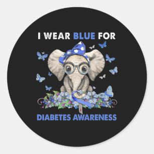 Adesivo Elefante Eu Visto Azul Para Sensibilização Para A