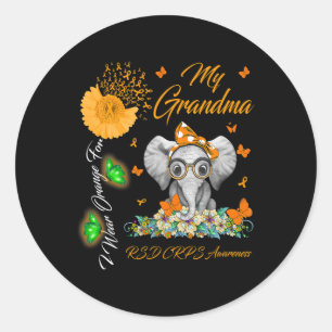 Adesivo Elefante Eu Visto Laranja Para Minha Avó Rsd Crps