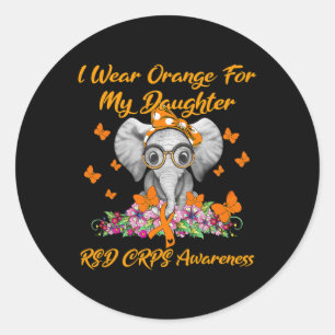 Adesivo Elefante, Eu Visto Laranja Para Minha Filha, Rsd C