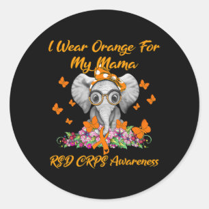 Adesivo Elefante, Eu Visto Laranja Para Minha Mãe Rsd Crps