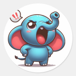 Adesivo Elefante Furioso