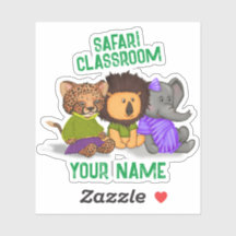 Elefante Leão Safari Personalizado Da Sala De Chit