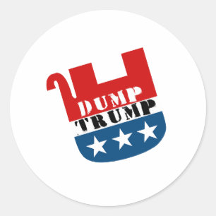 Adesivo Elefante Morto - Despeje Trump - Anti-Trump -