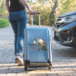 Adesivo Elefante nas ruínas do Camboja: Palito do Dia da T