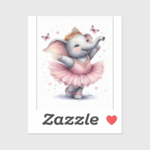 Adesivo Elefante no balé