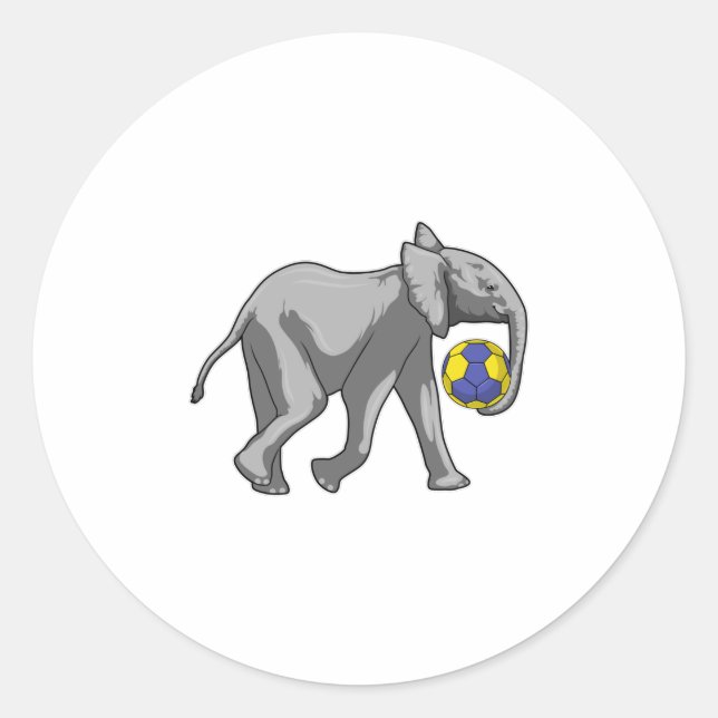 Adesivo Elefante no Esportes de Andebol (Frente)