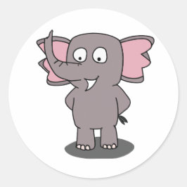 Adesivo Elefante personagem de desenho animado
