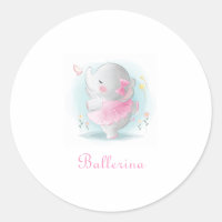 Elefante Rosa Ballerina, Bebê de Script Tutu Rosa