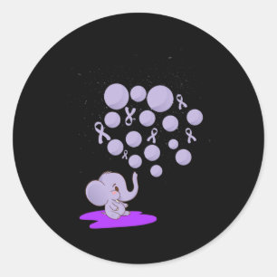 Adesivo Elefante Soprando Roxo-Roxo Sobredosagem