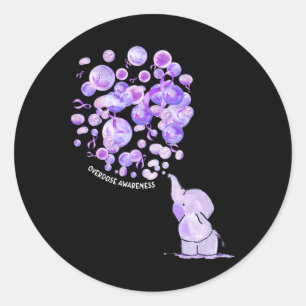 Adesivo Elefante Soprando Roxo-Roxo Sobredosagem