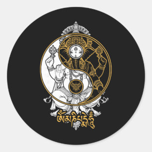 Adesivo Elefante Yoga Deus Ganesh Ganesha Indiano Yin Yang