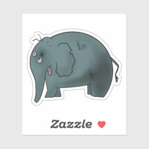 Adesivo Elefante zumbi