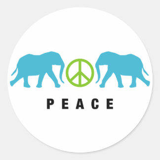 Adesivo Elefantes com paz