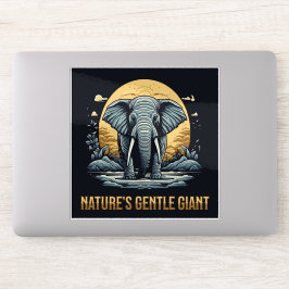 Adesivo Elefantes O Gentil Gigante da Natureza