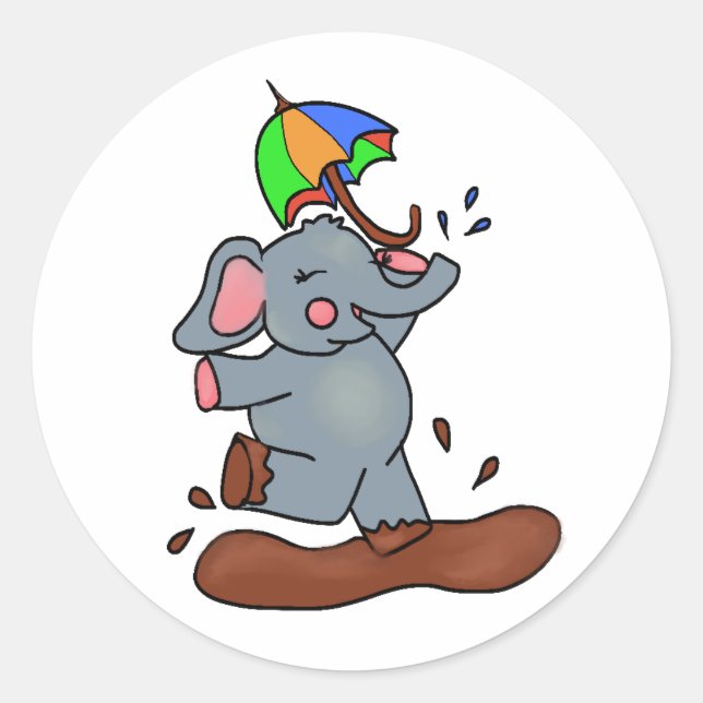 Adesivo Elefantes Têm Pentes Sujos Grandes (Frente)