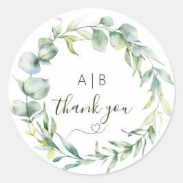 Adesivo Elegance eucalyptus wreath greenery