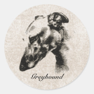 Adesivo Elegância de Greyhound personalizável