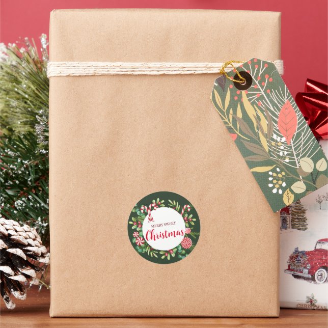 Adesivo Elegância de menta-pimenta (Feriado)