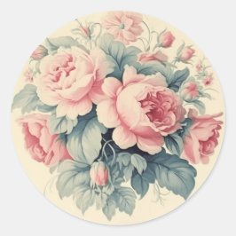 Adesivo Elegância Desgastada, Rosa Shabby Chic