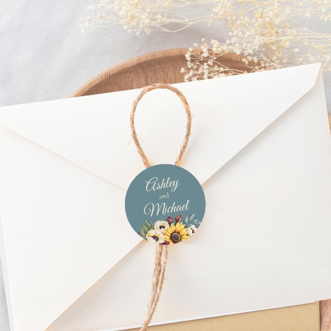 Adesivo Elegância do País de Girassol (Criador carregado)