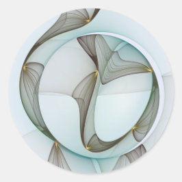 Adesivo Elegância Dourada abstrato Moderna Turquesa Brown