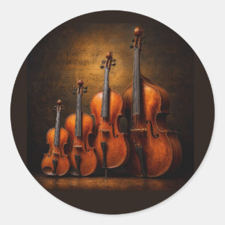 Adesivo Elegância Orquestral: A Família do Violino no Palc