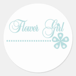 Adesivo Elegância Teal Rapariga Flor