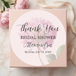 Adesivo Elegant Blush Pink Floral Bridal Shower Thank You<br><div class="desc">Picture your event styled with Elegant Romantic Blush Pink Floral Bridal Shower pieces designed to match effortlessly. From decorations to small details,  the soft blush watercolor florals create a cohesive,  elegant look that feels romantic,  easy,  and beautifully put together.</div>