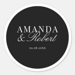 Adesivo Elegant Classy Black and White Wedding