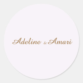 Adesivo Elegant Floral Wedding Invitation