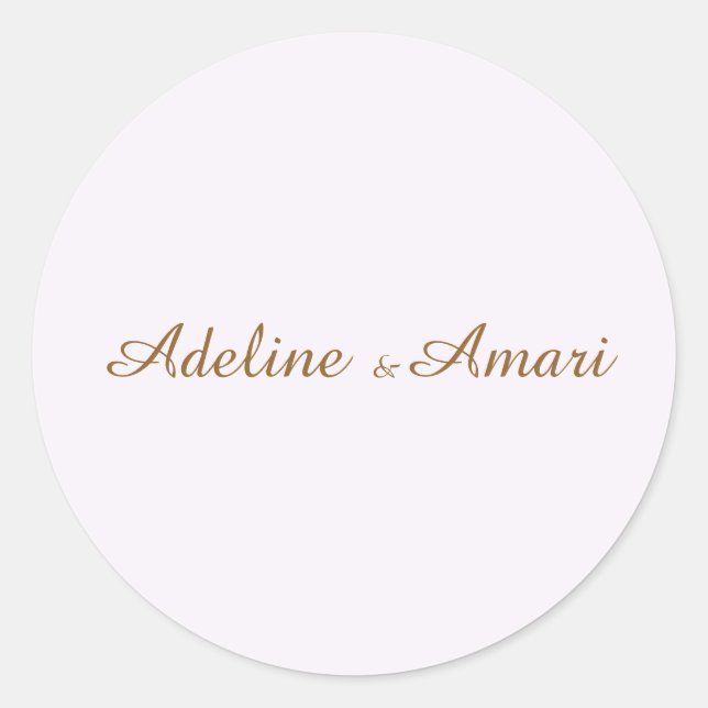 Adesivo Elegant Floral Wedding Invitation (Frente)