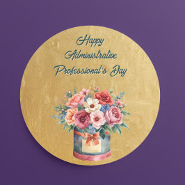 Adesivo Elegant Gold Administrative Professionals Day