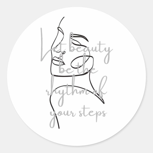 Adesivo Elegant Inspirational Quote Sticker (Frente)