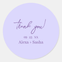 Adesivo Elegant Light Purple Lilac Flowers Wedding