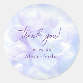Adesivo Elegant Light Purple Lilac Flowers Wedding