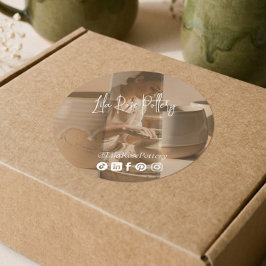 Adesivo Elegant Minimal Pottery Photo Collage Packaging