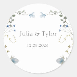 Adesivo Elegant Minimal Wedding Sticker