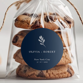 Adesivo Elegant Minimalist Botanical Wedding