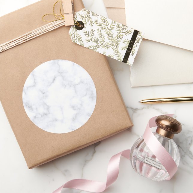 Adesivo Elegant Modern White Marble (Presentear)