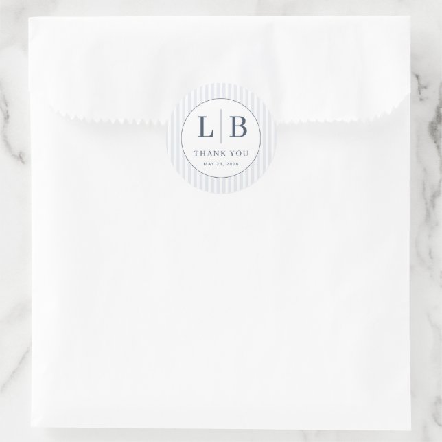 Adesivo Elegant Navy Initial Emblem (Bolsa)