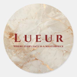 Adesivo Elegant Rose Gold Marble Beauty Salon Professional