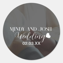 Adesivo Elegant Script Heart Photo