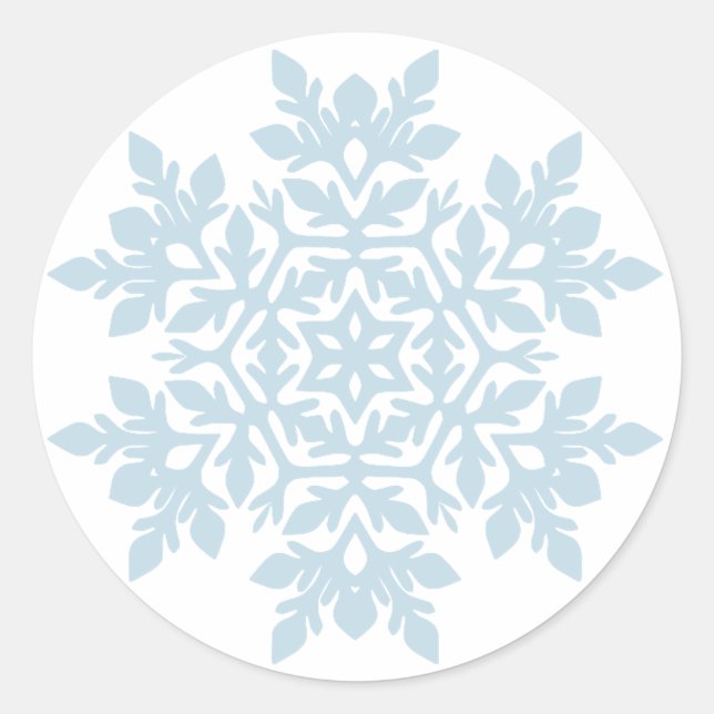 Adesivo Elegant Snowflake (Frost Blue) (Frente)